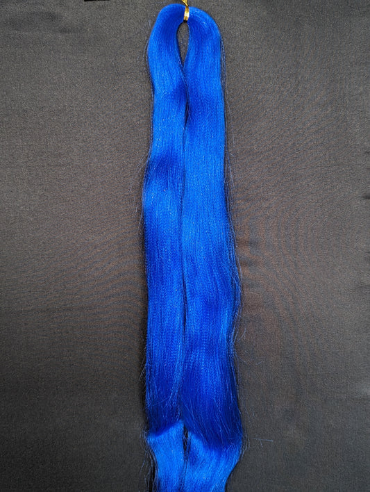 Blue Braiding Hair